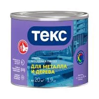 ТЕКС Эмаль ПФ-115 для металла и дерева голубая глянцевая (1,9кг) — фото