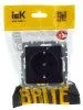 BRITE Розетка с заземлением со шторками 16А РС14-1-0-БрЧ черный | BR-R14-16-K02 | IEK — фото