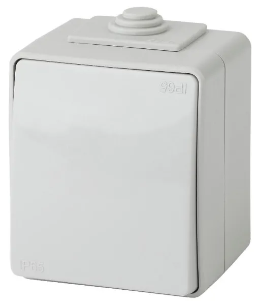 Выключатель IP65, 10АХ-250В, 11-1601-03,ОУ, Эра Эксперт, серый | Б0035972 | ЭРА — фото