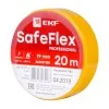Изолента ПВХ желтая 19мм 20м серии SafeFlex | plc-iz-sf-y | EKF — фото