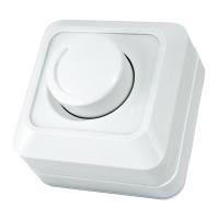 ЛАДОГА Светорегулятор о/у, поворотный, 600Вт, 230В, IP20, белый. SQ1801-0109 — фото