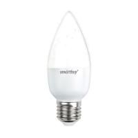 СМАРТБАЙ Лампа светодиодная LED E27, свеча, 5Вт, 230В, 4000К, нейтральный свет — фото