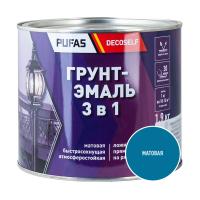 ПУФАС Грунт-эмаль 3 в 1 быстросохнущая голубая (мат.) Decoself (1,9кг) — фото