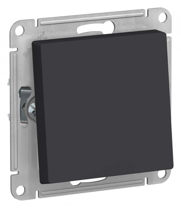 AtlasDesign Aqua Карбон Переключатель 1-клавишный IP44, сх.6, 10АХ, механизм | ATN441061 | SE — фото