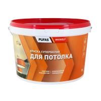 ПУФАС Краска для потолков белая Decoself мороз. (10л=15,4кг) КП — фото