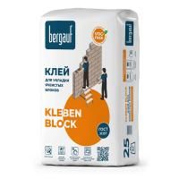 БЕРГАУФ Клей для ячеистых блоков Клебен Блок (25кг) (морозостойкая версия) — фото