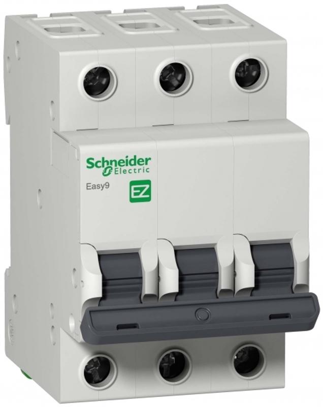 Выключатель автоматический трехполюсный EASY 9 16А C 4,5кА | EZ9F34316 | Schneider Electric