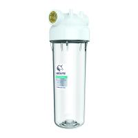 Фильтр магистральный Slim Line 10x3/4ВР, д/хол.воды, латун.вставка, ключ, прозр. ПЭТ — фото