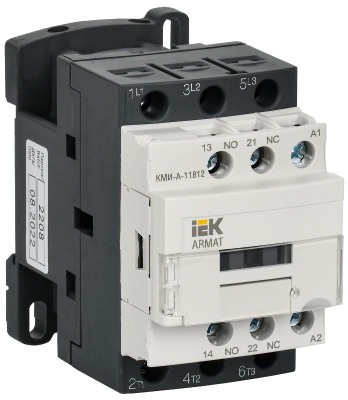 ARMAT Контактор КМИ-А-11812 LC1D 18А 230В/АС3 1НО/1НЗ | AR-ACC-11-018-230-11 | IEK — фото