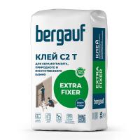 БЕРГАУФ Клей для керамогранита, природного и искусственного камня Экстра Фиксер С2 Т (25кг) — фото