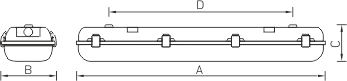 Светильник светодиодный промышленный ДПП/ДСП ARCTIC.OPL ECO LED 600 25Вт 4000К IP65 опал | 1088000110 | Световые Технологии — фото