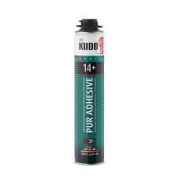 КУДО Клей-пена полиуретановый монтажный профессиональный PUR ADHESIVE PROFF 14+ (1л) всесезонный — фото