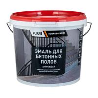 ПУФАС Эмаль Акриловая для бетонных полов, полуглянцевая, мороз. cерая (6кг) — фото