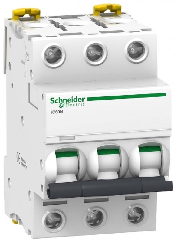 Выключатель автоматический трехполюсный iC60N 20А C 6кА | A9F79320 | Schneider Electric