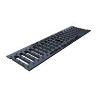 СТАНДАРТПАРК Basic DN100 решетка для водоотвод. лотка 500х136мм (ДхШ) щелевая чугунная 20303 — фото