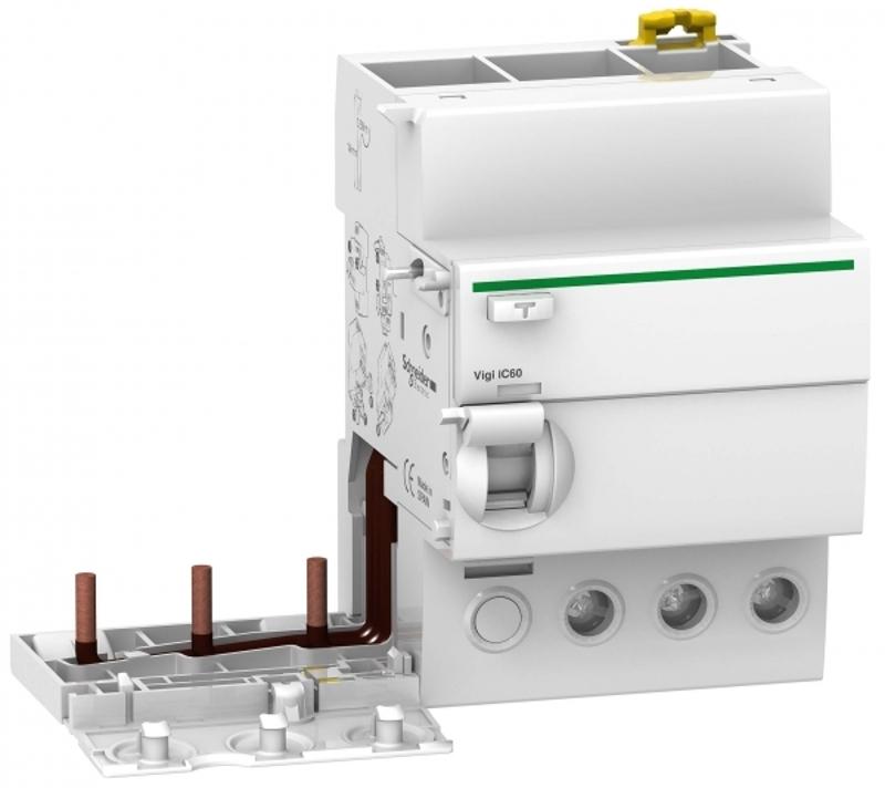 Блок дифференциальной защиты VIGI iC60 3П 63A 30mA A-ТИП | A9V51363 | Schneider Electric