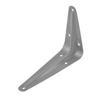 Уголок для полок (консольный кронштейн) 100х75мм серебро — фото