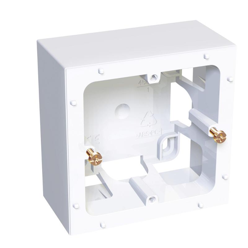 КОРОБКА НАР.МОНТАЖА 1X45 H=40ММ R9003 | ALB44440 | Schneider Electric