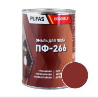 ПУФАС Эмаль для пола ПФ-266 красно-коричневая Decoself (0,9кг) — фото