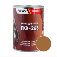ПУФАС Эмаль для пола ПФ-266 золотисто-коричневая Decoself (0,9кг) — фото