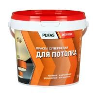 ПУФАС Краска для потолков Decoself мороз. (0,9л=1,4кг) КП — фото