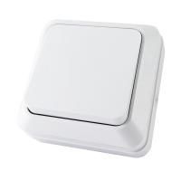 ЛАДОГА Выключатель о/у, 1 клавиша, б/инд, 10А, 230В, IP20, белый. SQ1801-0001 — фото
