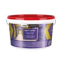 ПУФАС MATT-LATEX Краска моющаяся латексная матовая Черная мороз. (10л=13,5кг) RAL 9005 — фото