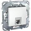 Unica Белый Розетка ТЛФ 1-ая 4 контакта | MGU5.492.18ZD | Schneider Electric — фото