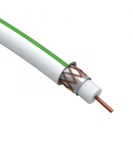 ЭРА Кабель коаксиальный SAT 703 B, 75 Ом, Cu/(оплётка Cu 75%), PVC, цвет белый, бухта 100 м | Б0044612 | ЭРА — фото