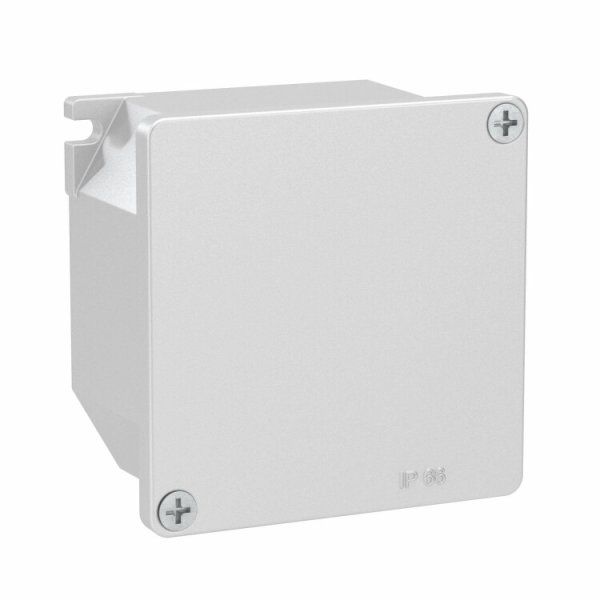 Коробка распределительная алюминиевая окрашенная,IP66, RAL9006, 90х90х53мм | 65300 | DKC — фото