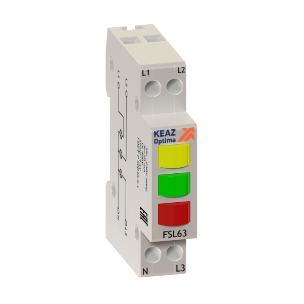 Индикатор фаз световой OptiDin FSL63-230A-УХЛ3 | 138626 | КЭАЗ — фото
