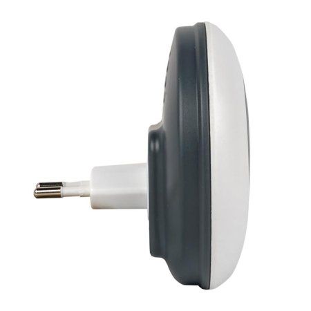 Звонок беспр. в розетку Powerself (230В, бел.-сер. 51 мелод. с индик. 4 ур.) EKF | DBS-003 | EKF — фото