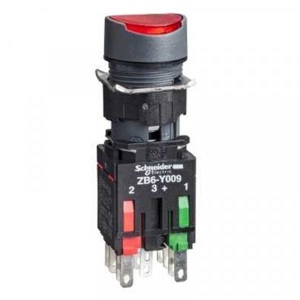КНОПКА 16ММ КРАСНАЯ С ПОДСВЕТКОЙ XB6AF4B5B | XB6AF4B5B | Schneider Electric — фото