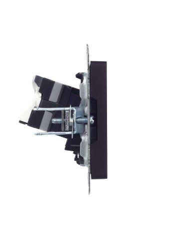 BRITE Розетка компьютерная RJ45 кат.5E РК10-БрЧ черный | BR-K10-1-K02 | IEK — фото