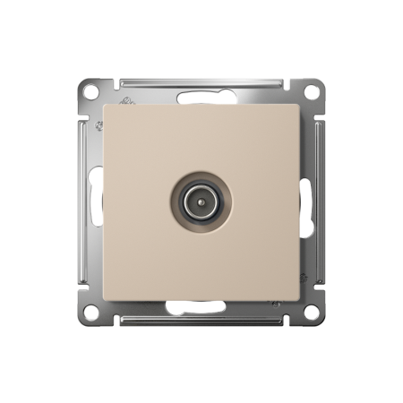 AtlasDesign Песочный TV Розетка проходная 4DB, механизм | ATN001292 | SE — фото