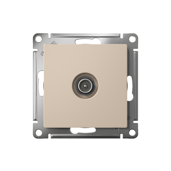AtlasDesign Песочный TV Розетка проходная 4DB, механизм | ATN001292 | SE — фото