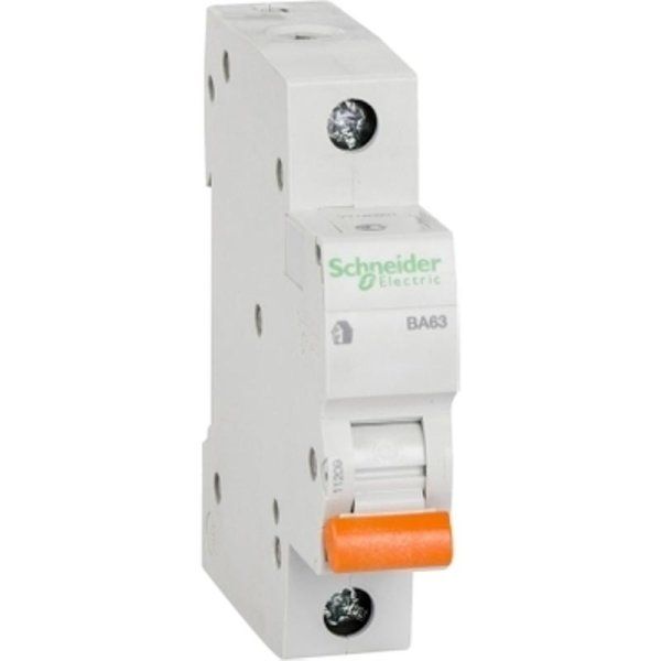 Выключатель автоматический  однополюсный ВА63 63А C 4,5кА | 11209 | Schneider Electric — фото