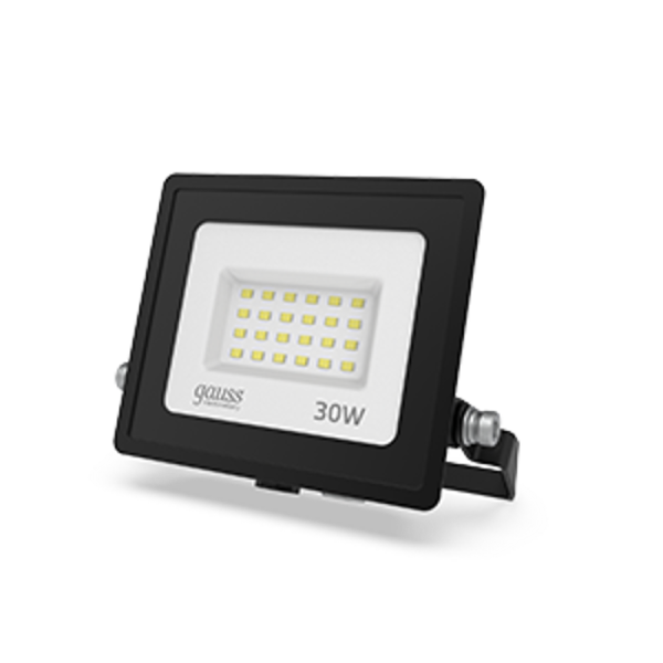 Прожектор светодиодный LED Elementary 30W 2100lm IP65 6500К черный ПРОМО 1/10 | 613100330P | Gauss — фото