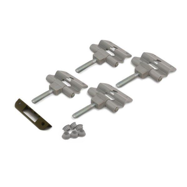 ОЛОВИ Коробка крашеная Серая RAL7040 М13,4 (1322х2084) 38х85мм с фурн. 4 петли (с притвором) — фото