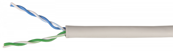 Каб. в. п. U/UTP кат. 5E 4х2х24AWG solid PVC серый бухта 100 метров | LC1-C5E04-111-100 | ITK — фото