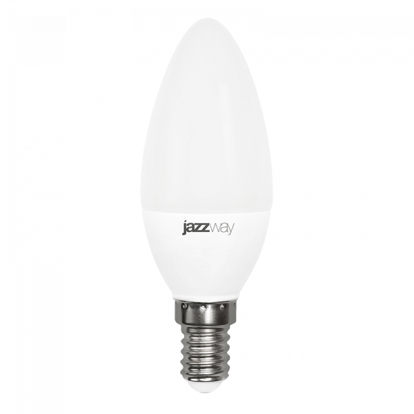 Лампа светодиодная LED 5Вт E14 220В 4000К PLED- ECO-C37 свеча | 1036865A | Jazzway — фото