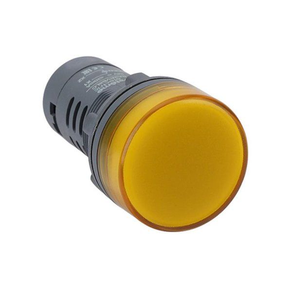 Сигнальная лампа SB7 моноблочная 22мм желтая LED 24В DC | SB7EV08BP | SE — фото