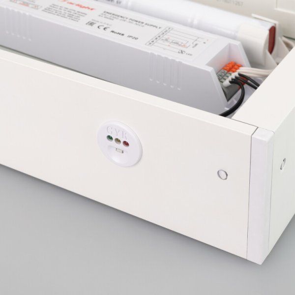Панель IM-EMERGENCY-2H-S600x600-45W Day4000 (WH, 120 deg, 230V) (Arlight, IP40 Металл, 2 года) | 034933 | Arlight — фото