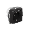 AtlasDesign Карбон Розетка 16А c 2 USB A+A, 5В/2,4А, 2х5В/1,2 А, механизм | ATN001030 | SE — фото