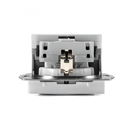 AtlasDesign Белый Розетка 16А с 2 USB A+A, 5В/2,4А, 2х5В/1,2А, механизм | ATN000130 | SE — фото