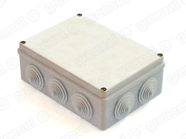 Коробка распределительная для о/п 190х140х70 10 гермовводов IP55 | GE41244 | GREENEL — фото