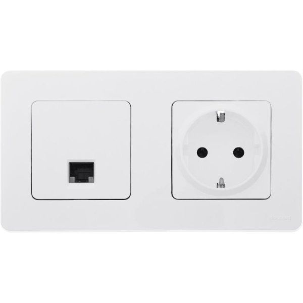 Inspiria Белый Розетка компьютерная RJ45 С/У категория 5e UTP | 673825 | Legrand — фото
