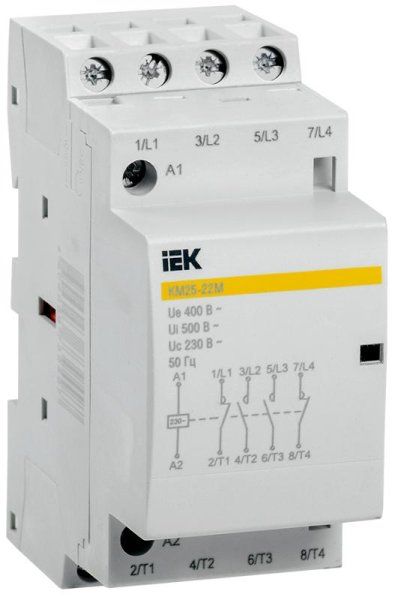 Контактор модульный КМ25-22М AC IEK | MKK11-25-22 | IEK — фото