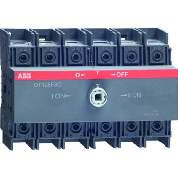 Реверсивный рубильник OT100F3C до 100А 3-полюсный (без ручки) | 1SCA105008R1001 | ABB — фото