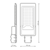 Светильник светодиодный консольный уличный Avenue 80W 8000lm 5000K 190-250V IP65 420*160*57мм черный КСС "Ш" LED 1/10 | 629534380 | Gauss — фото